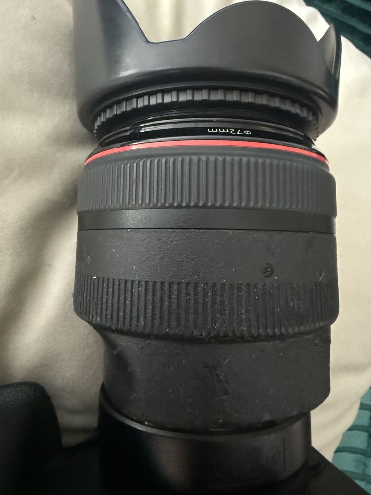 Canon EF 85mm 1.2L II com muito pouco uso.