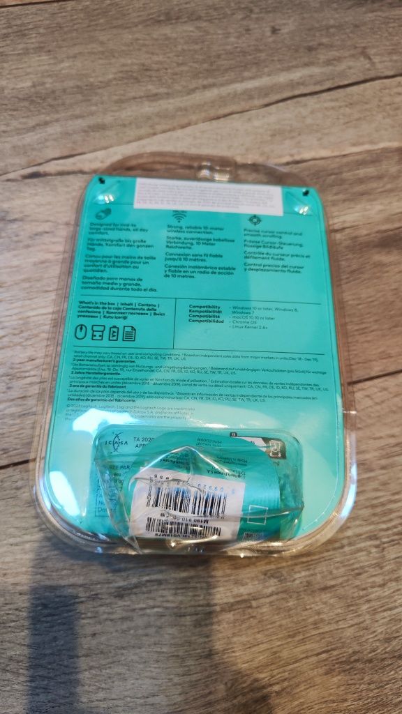Mysz bezprzewodowa komputerowa, myszka do laptopa Logitech M190