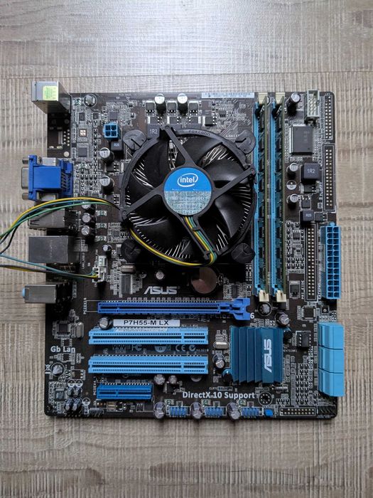 Комплект Asus P7H55-M LX + Core i5-650 + 4 GB ОЗП