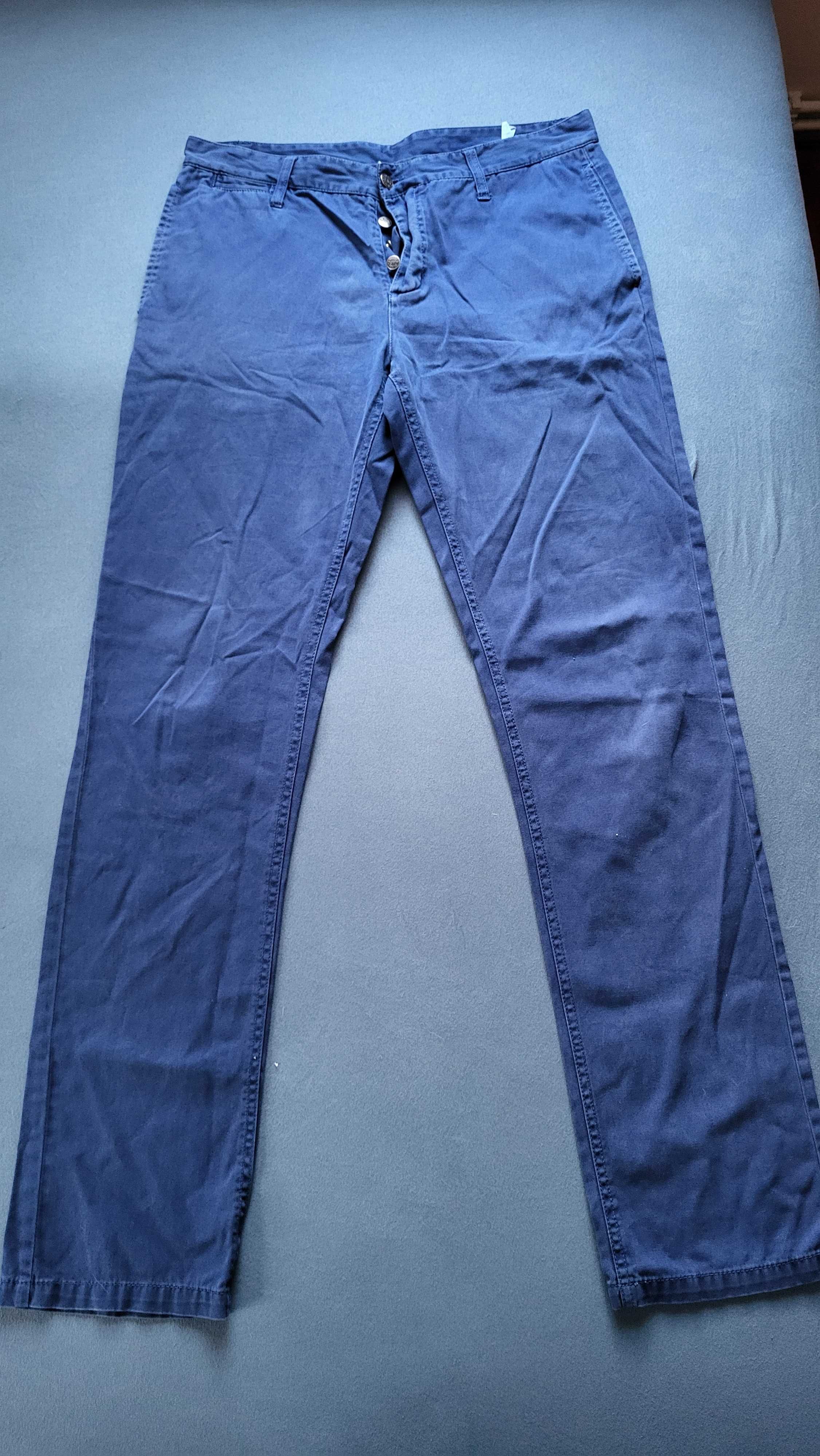 Spodnie męskie chinos niebieskie BigStar W33L34 model Andan 425