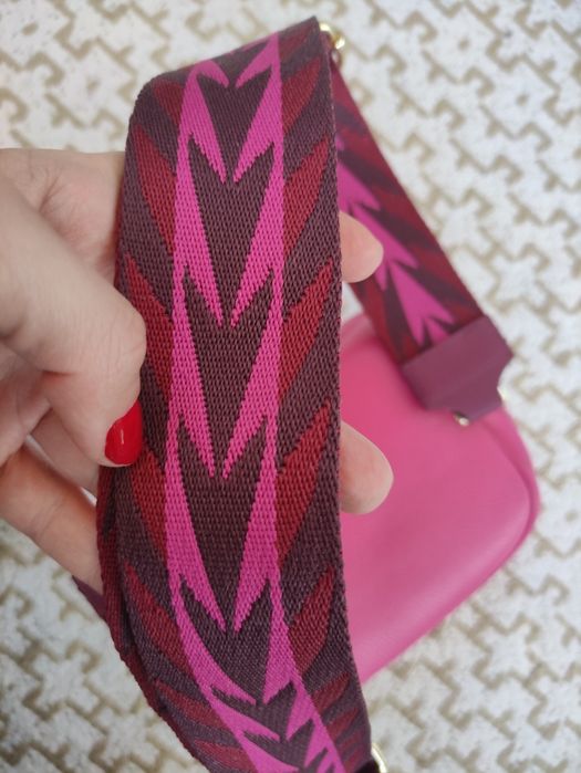 Bolsa Italiana em Rosa com alças