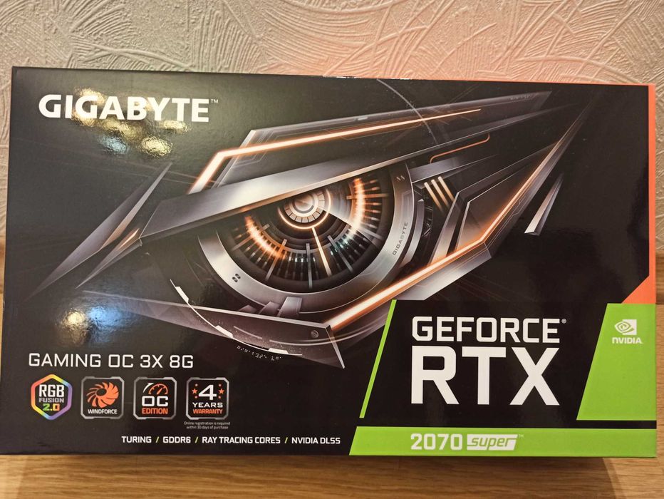Відеокарта 2070 super 8 GB Gigabyte gaming oc 3x