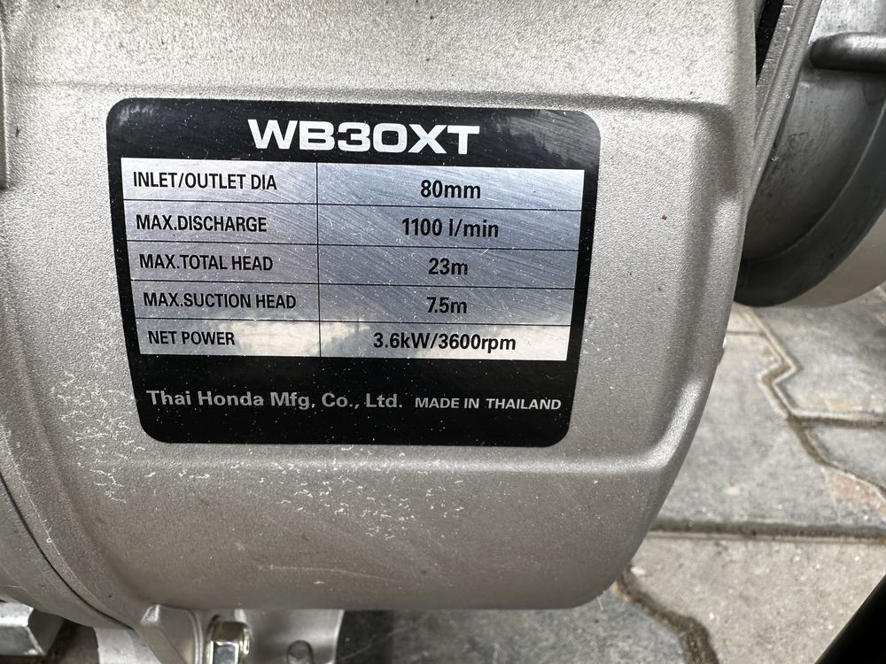 WB 30 XT Honda Motopompa spalinowa