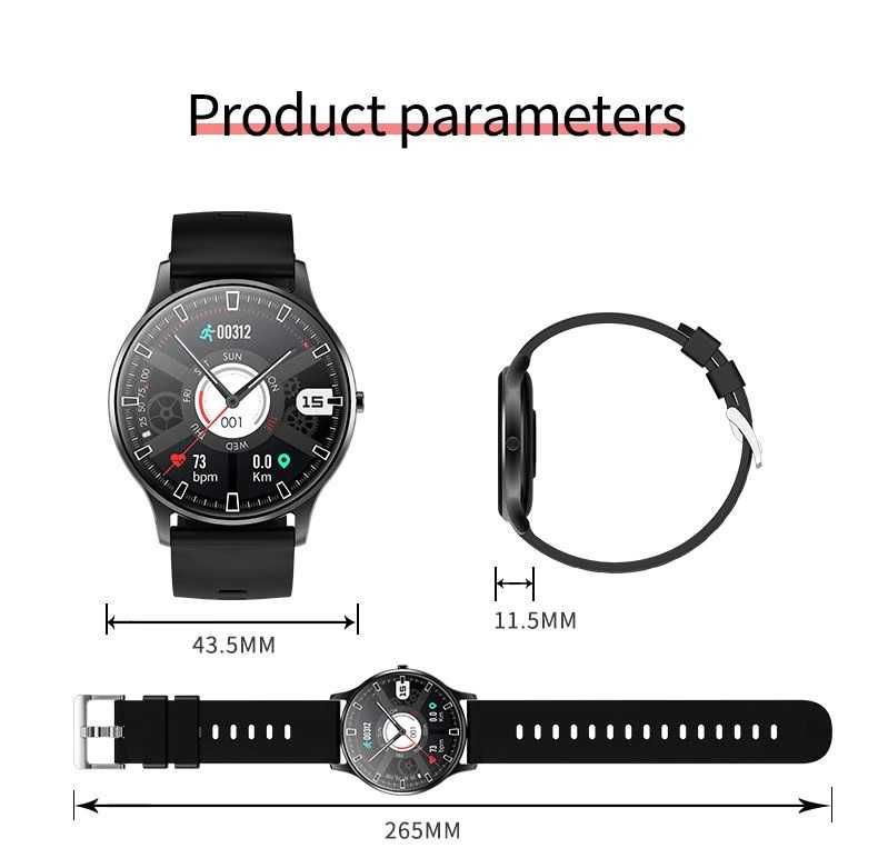 SmartWatch S35 tętno, ciśnienie, O2, kroki. powiadomienia, PL