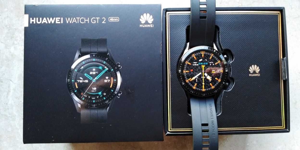 Huawei GT2 SPORT Smartwatch / Czarny / Stan IDEALNY !