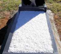 Grys na Cmentarz Biały Żółty Czarny Dekoracja Pomnik Opaska Grobu