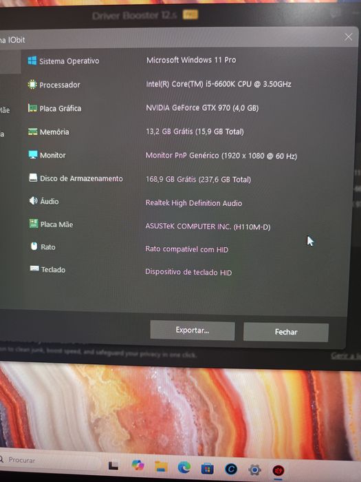 Desktop ASUS i5 6600k 3.9 GHz Turbo
Process