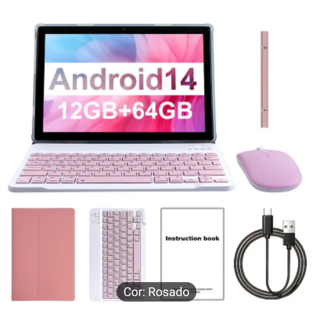 Tablet de 10.1 Polegadas com Android 14