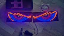 Diabelskie oczy LED na szybę