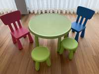 Mesa e cadeiras de criança MAMMUT IKEA