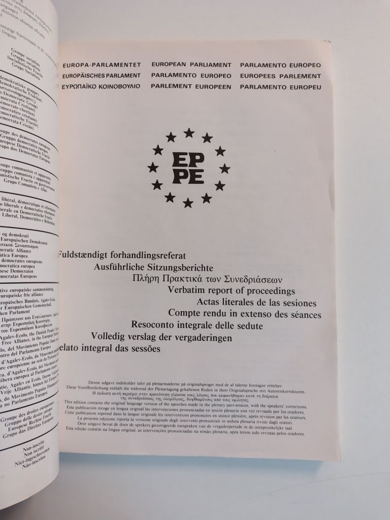 Relato integral das sessões  / Volleding verslag der vergaderingen