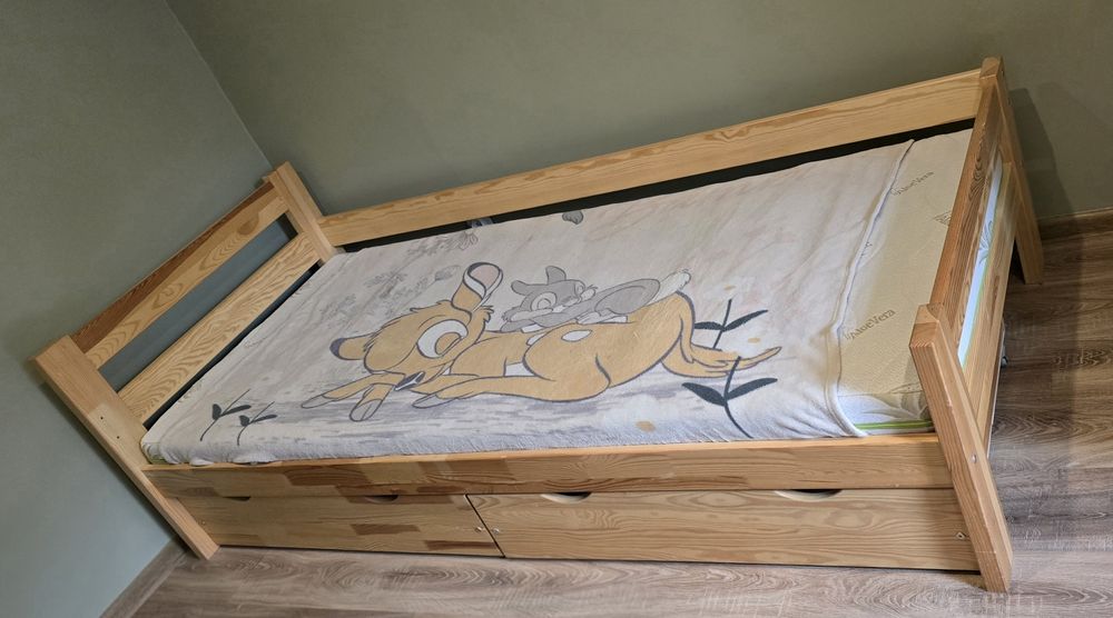 Łóżko 90x200 drewniane