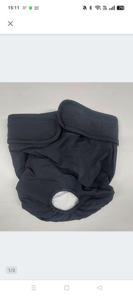 Zestaw 3 pieluch wielokrotnego użytku dla psów i suk XL LATRAT