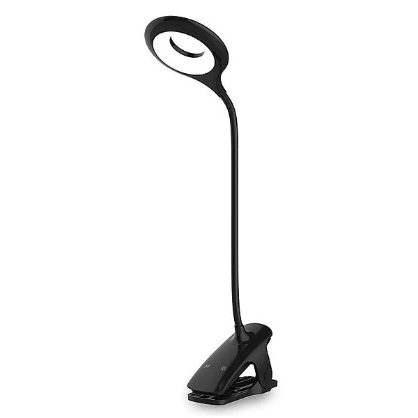Bezprzewodowa lampka LED do czytania z klipsem + kabel micro USB czarn
