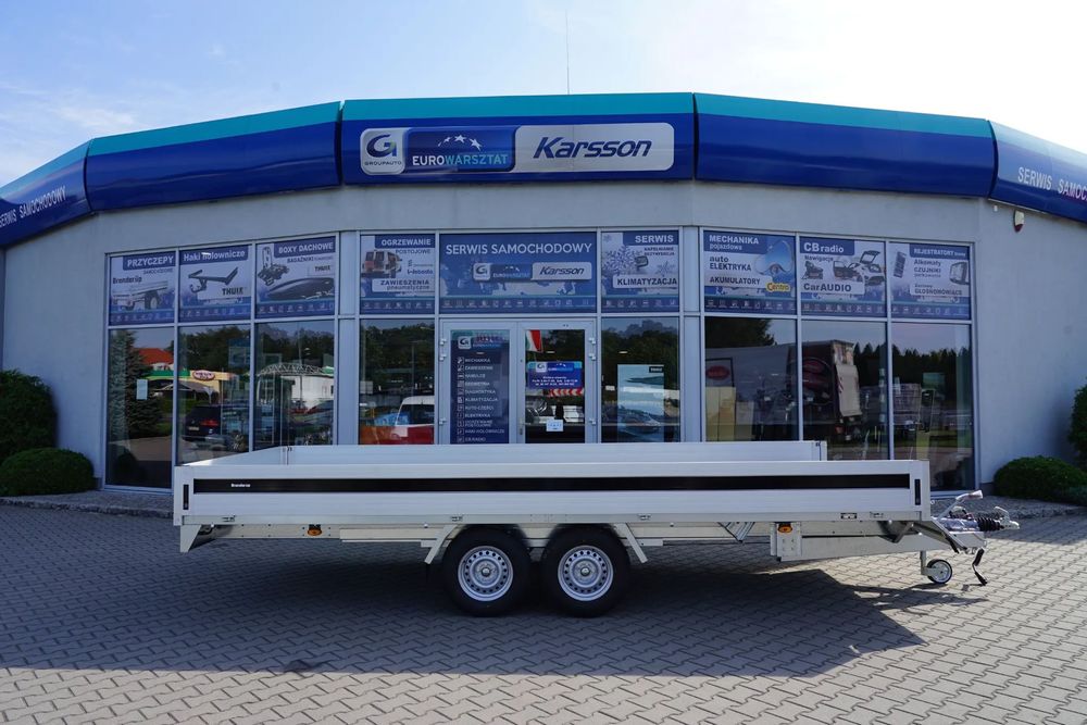 Brenderup 517x204x35 SUPER MOCNA PRZYCZEPA Brenderup 5520 OTWIERANE WSZYSTKIE BURTY  SUPER MOCNA PRZYCZEPA 3 lata gwarancji ALUminiowe burty