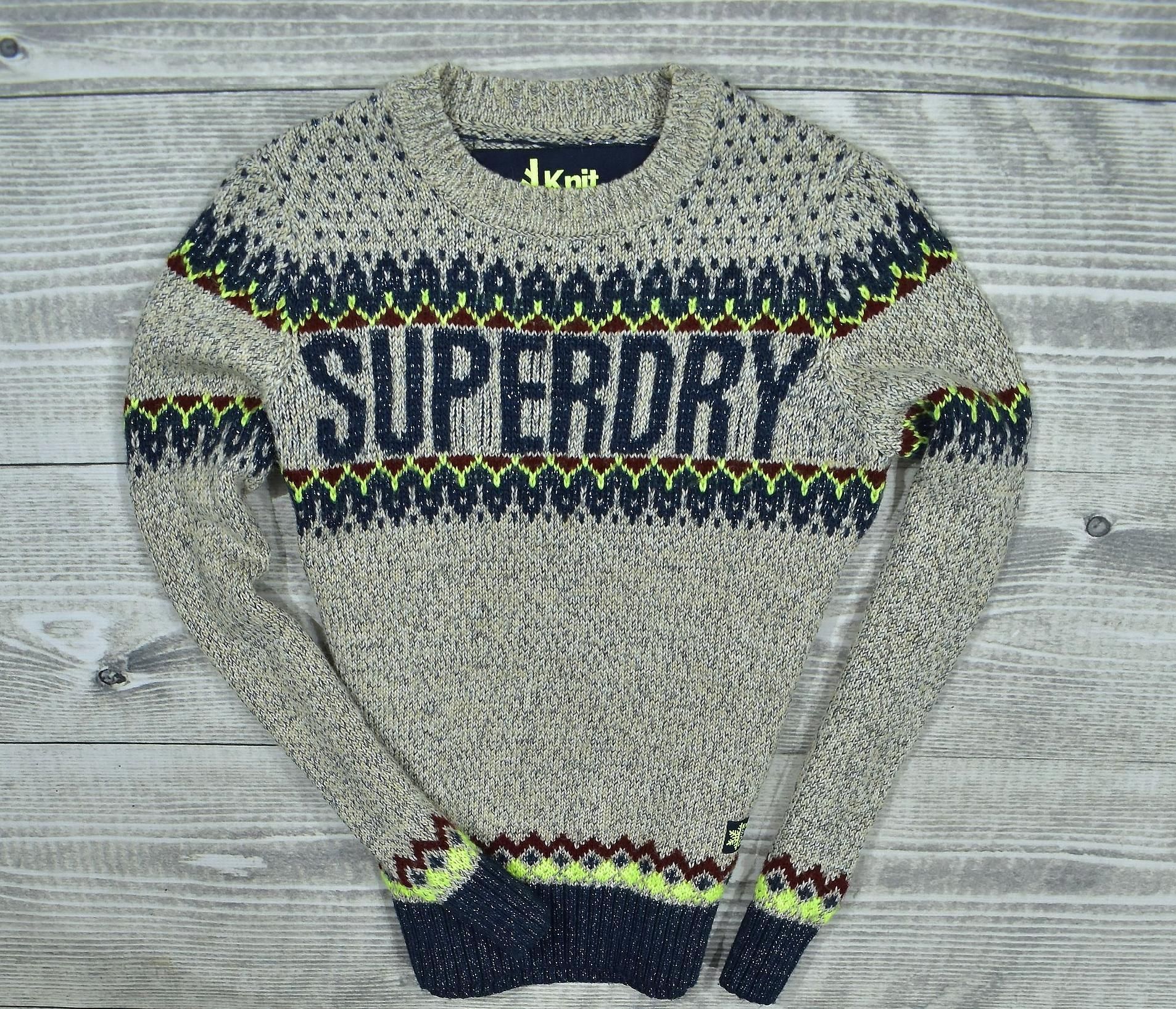 Superdry Knit Sweter Damski Norweski Wool / S