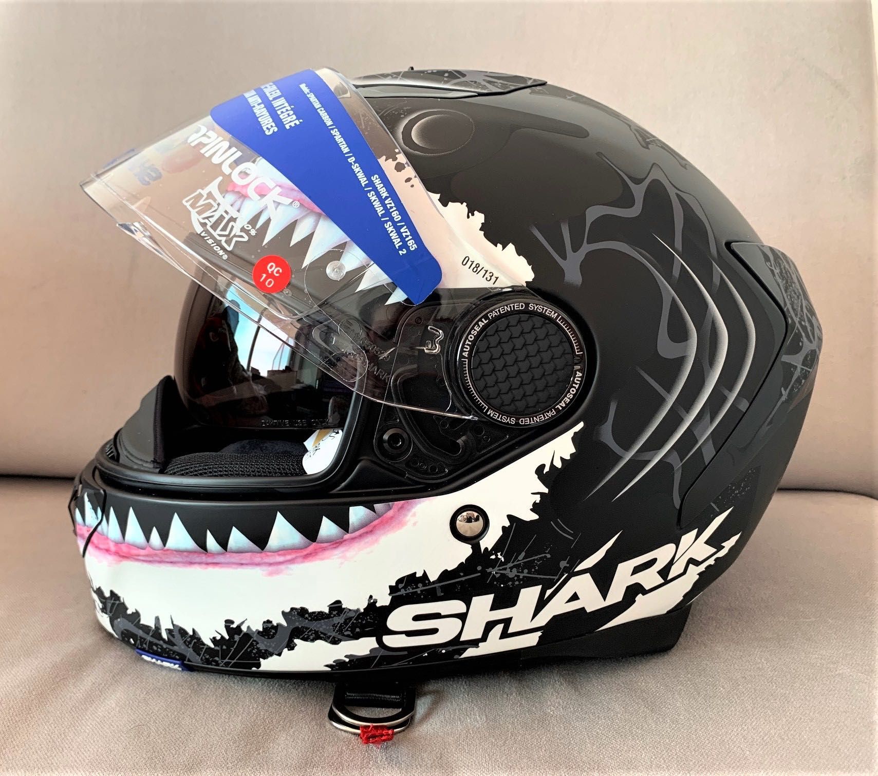 Capacete Shark Spartan WHT Matt. NOVO (50% Desconto) Tamanho L