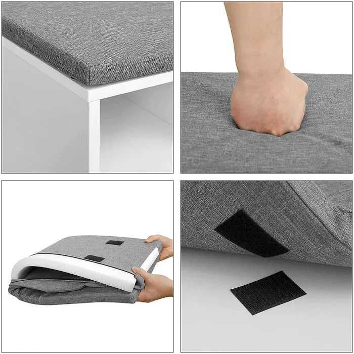 Szafka na buty z siedziskiem biała