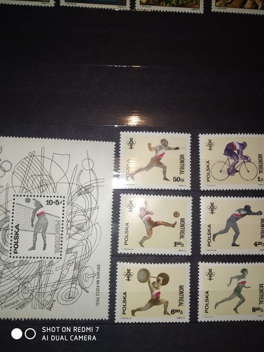 Znaczki pocztowe Olimpiada Montreal 1976