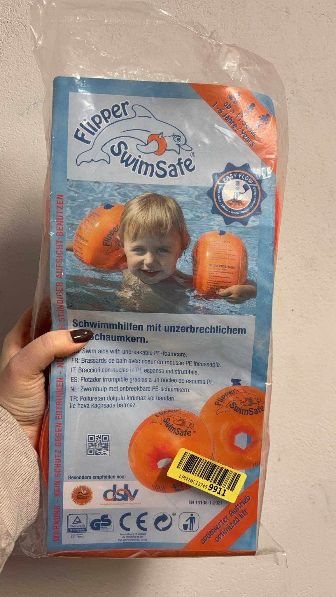 Rękawki dla dzieci do pływania 1-6lat Flipper SwimSafe 1024