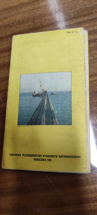 stara mapa miasta Gdańsk PRL