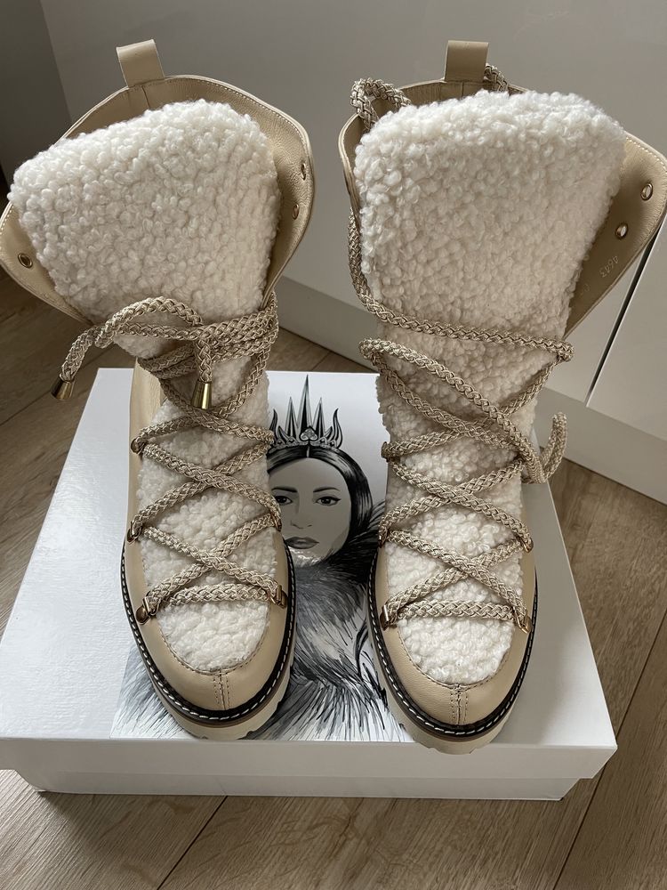 Trapery buty ICEQUEEN sniegowce 40 ice queen