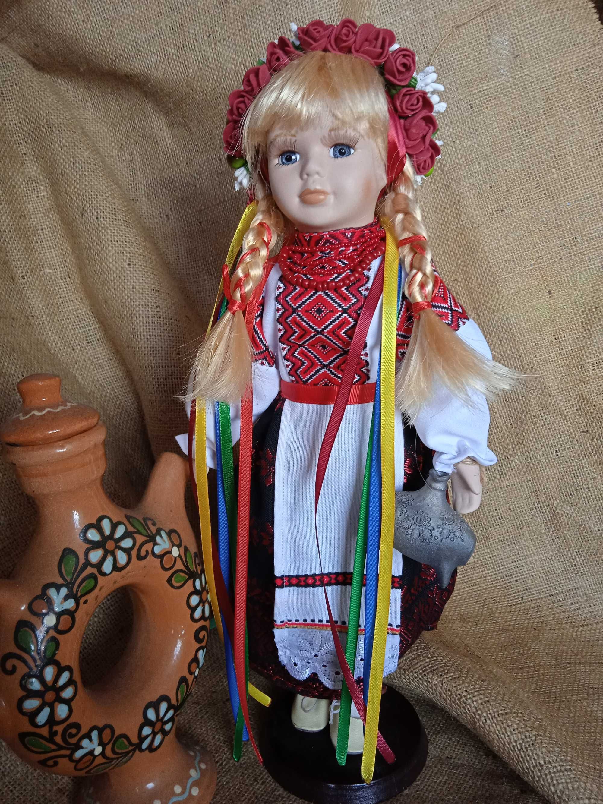 Украинский сувенир №57 коллекционная фарфоровая кукла народный костюм