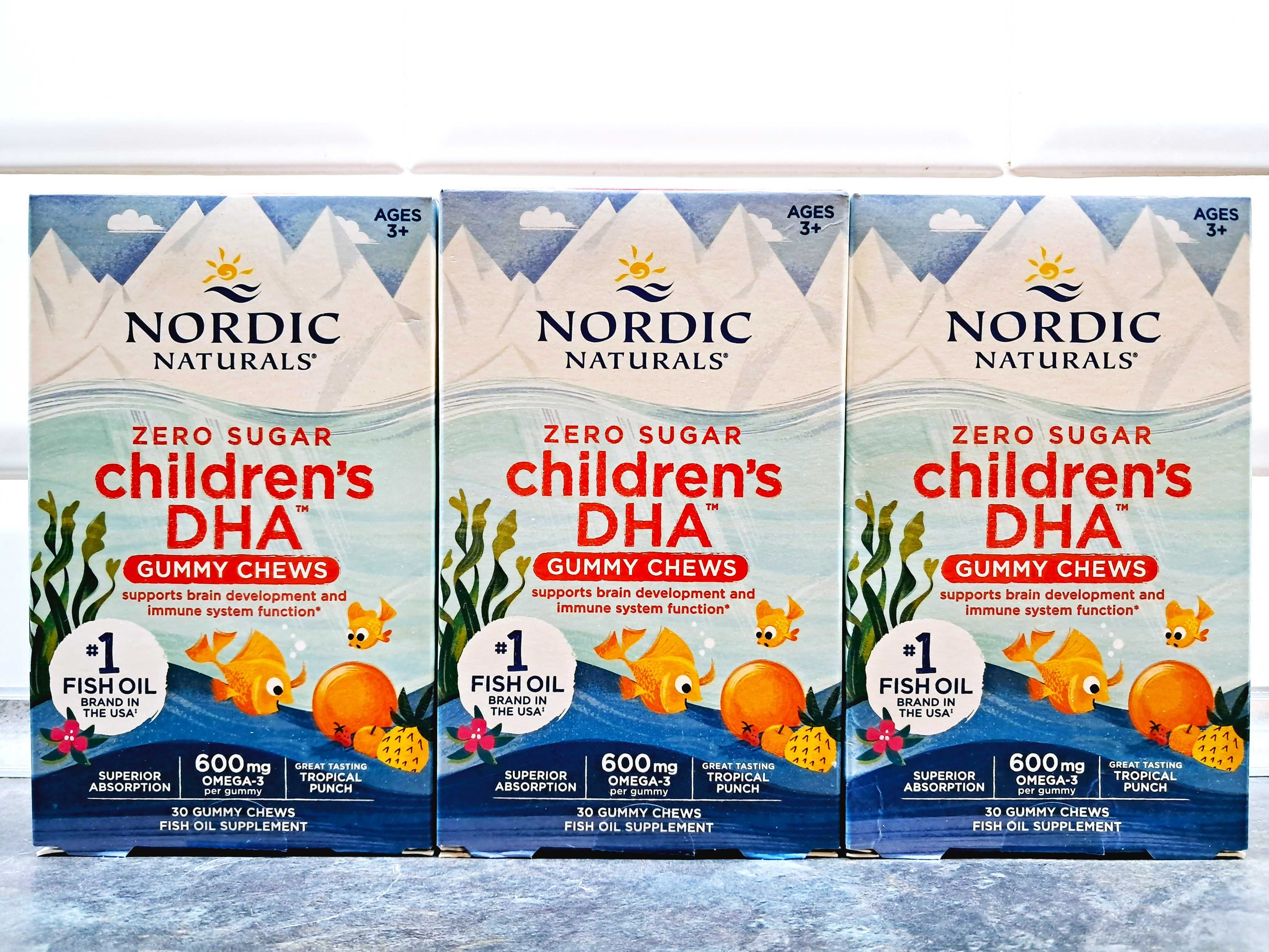 Nordic, Childrens DHA Gummy 600 мг (30 жев.таб.), омега-3 для детей