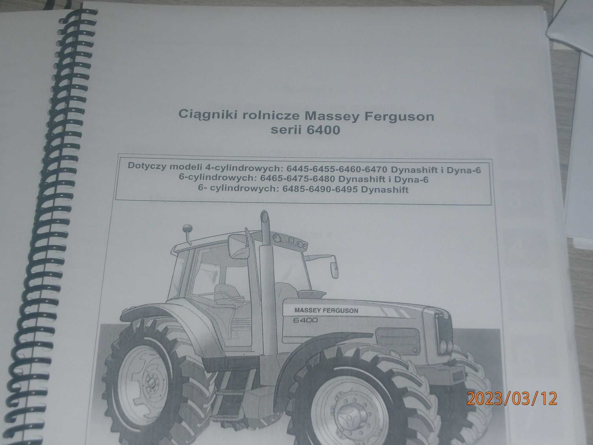 instrukcja obsługi Massey Ferguson 64xx