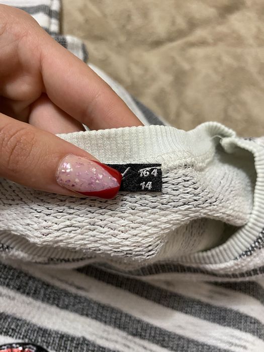 Тепла подовжена кофта-туніка в полоску