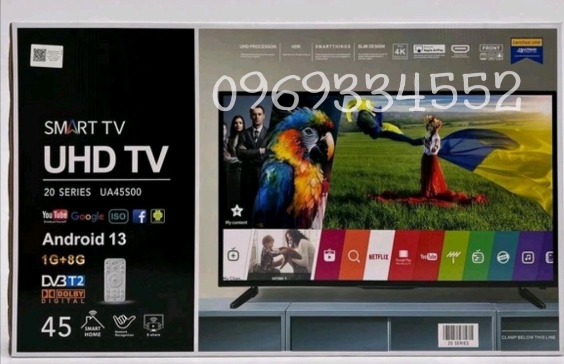 Топ продажів! Телевізор Samsung Smart TV 45 , WiFi T2