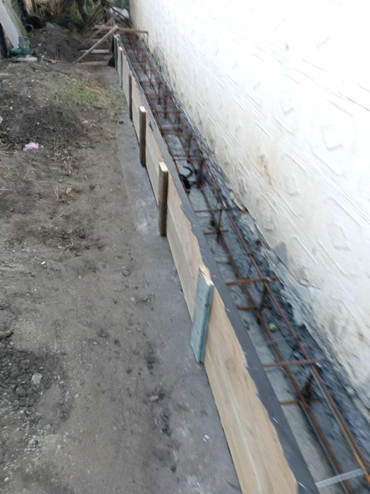 Бетонные работы .