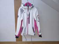 Nowa kurtka - biała z różowymi wstawkami roz. 3XL