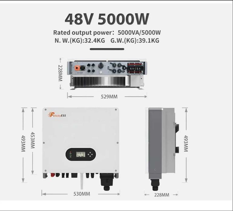 Felicity T-REX-5KLP1G01 Inversor Híbrido 5 kW Monofásico
