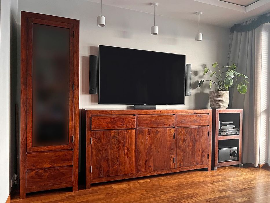 Meble indyjskie (komoda + witryna)