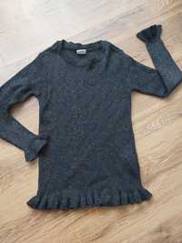 Sweterek bluzka brokat 140