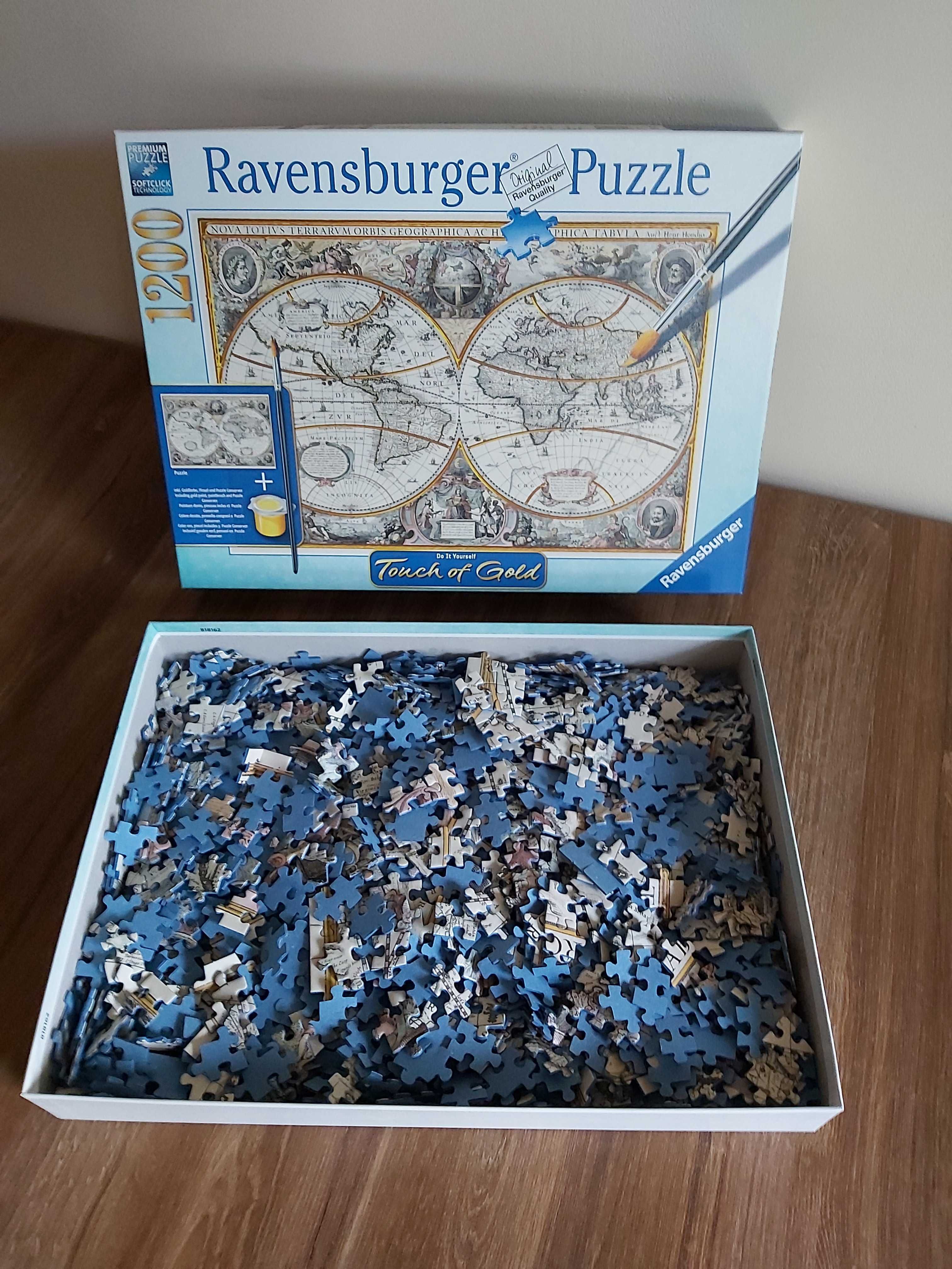 Mapa świata Puzzle 1200 elementów