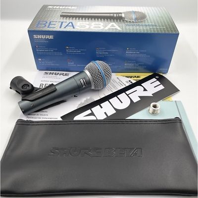 Microfone Shure Beta 58A, COMO NOVO, na garantia e com factura.