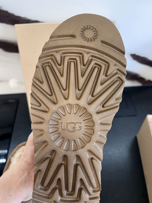 UGG ankle boot platform śniegowce buty brown