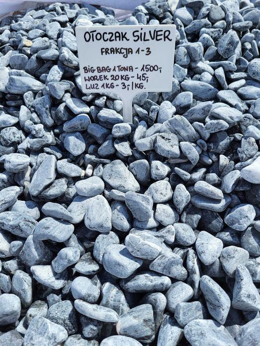 Otoczak Thassos grecki biały kamień Kamienie ogrodowe dekoracyjne ozdo