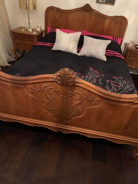 Lozko sypialniane ludwik dębowe