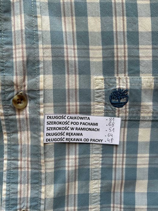 Timberland _ Koszula w kratę XL _ 100% bawełna