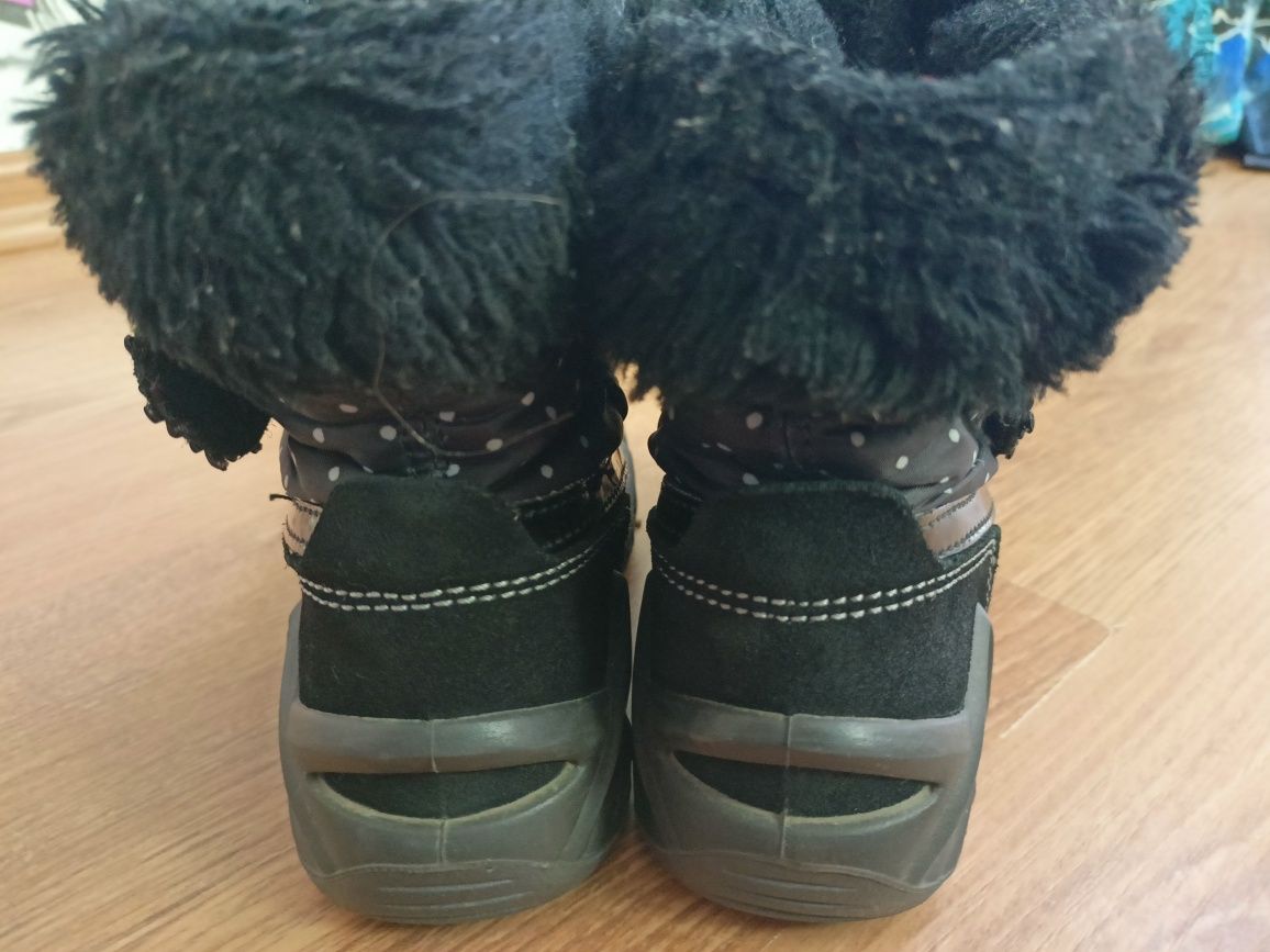 Kozaki buty zimowe śniegowce czarne
