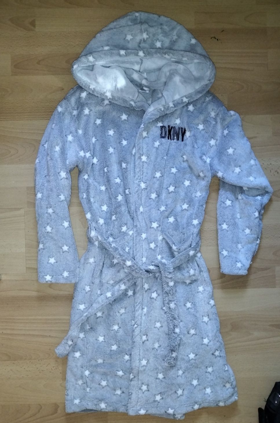 DKNY Nowy szlafrok damski z kapturem .Roz. S/M