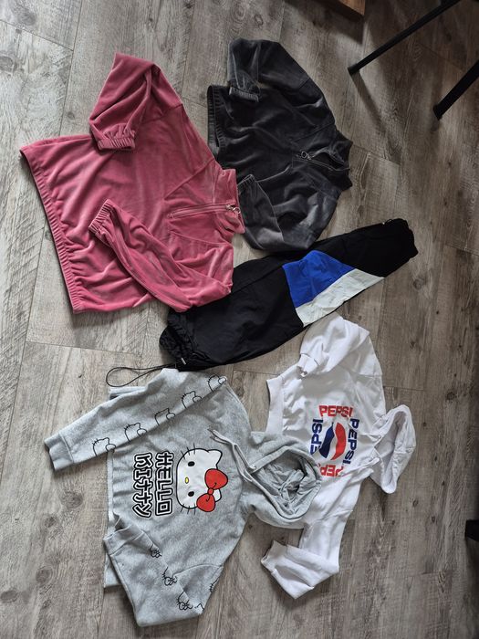Paczka ubrań sweter spodnie dresowe nike tshirt bluza Hello kitty