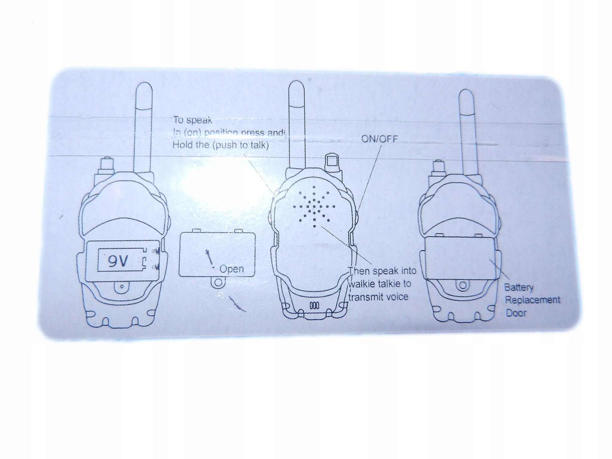 TRANSROBOTY walkie talkie krótkofalówki telefony