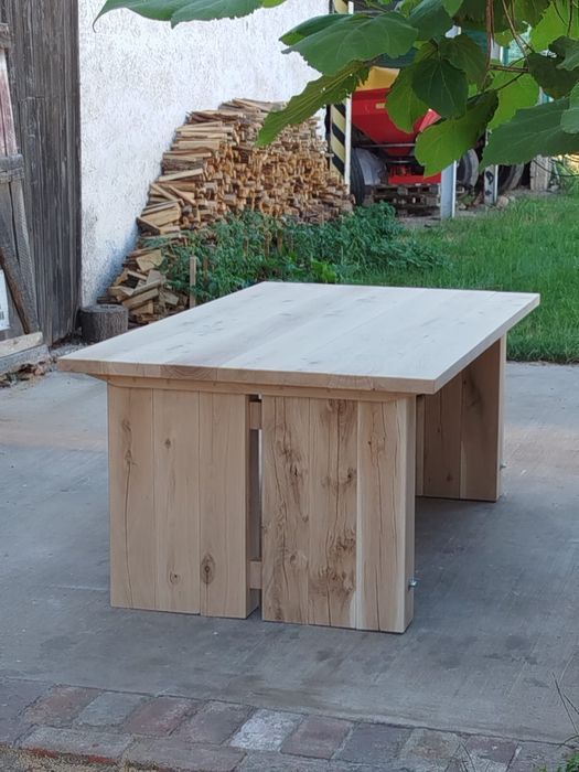 Stół debowy loft ogród