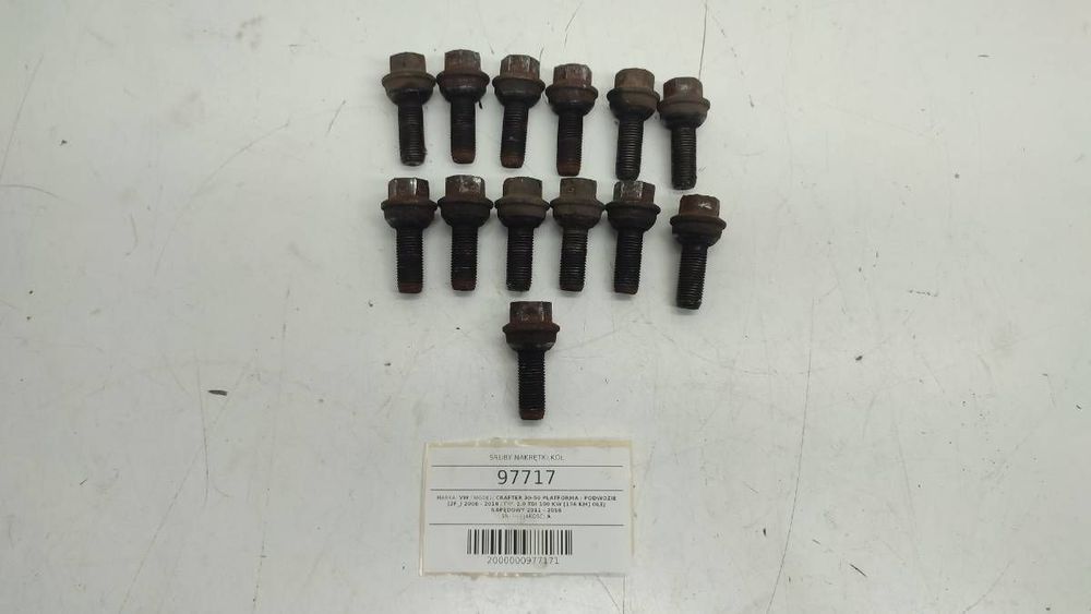 ŚRUBY NAKRĘTKI KÓŁ VW CRAFTER 30-50 Platforma / podwozie (2F_) 2006 - 2016 2.0 TDI 100 kW [136 KM] olej napędowy 2011 - 2016