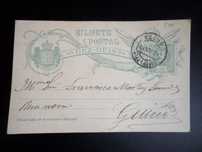 Bilhete Postal  10  Reis , ano 1907