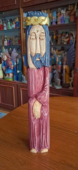 Chrystus frasobliwy rzeźba ludowa